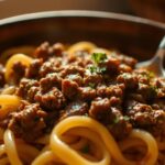 ground beef and noodles recipe